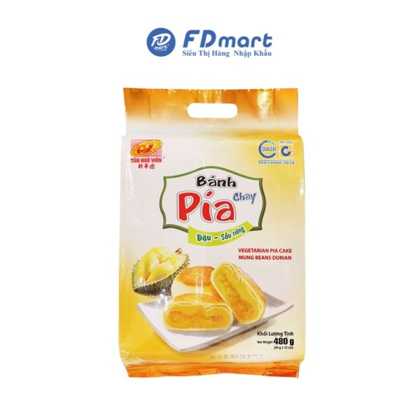 Bánh Pía Chay Đậu & Sầu Riêng Tân Huệ Viên 480gr