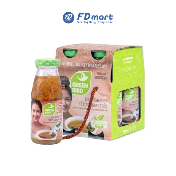 Chè dưỡng nhan tổ yến & Đông trùng hạ thảo 740gr