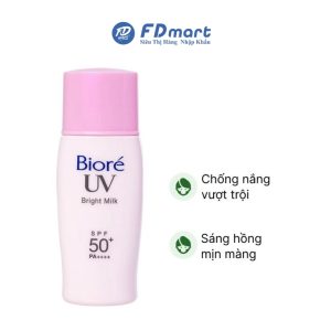 Kem chống nắng Biore nâng tông đã sáng hồng tự nhiên 30ml