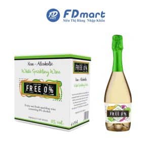 Nước ép Free 0 độ white sparking 750ml