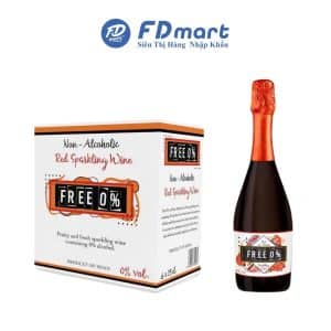 Nước ép free Không độ red sparkling 750ml