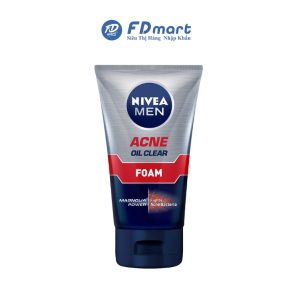 Sữa Rửa Mặt Nivea Men Bright Oil Clear Froam 100gr