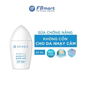 Sữa chống nắng dịu nhẹ Senka cho da nhạy cảm spf 50+ pa++++ 40ml