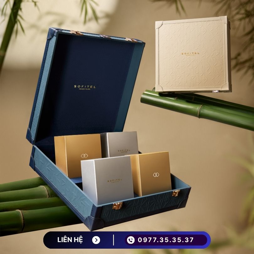 Hộp quà Trung Thu khách sạn 2026 với thiết kế sang trọng, bánh chất lượng cao, thích hợp làm quà tặng đối tác, khách hàng và người thân. Nhận đặt số lượng lớn, giá ưu đãi cho doanh nghiệp, giao hàng toàn quốc.